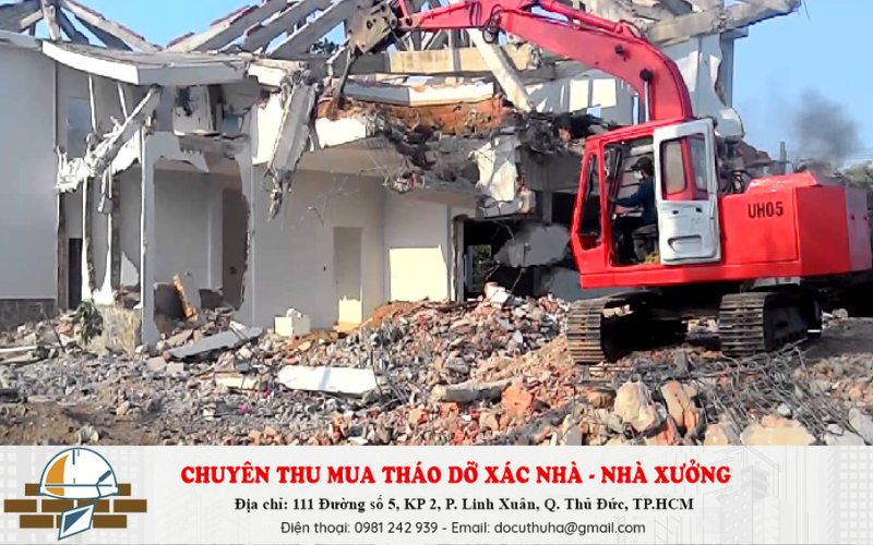 Báo giá dịch vụ đập phá tháo dỡ nhà cũ tại TPHCM