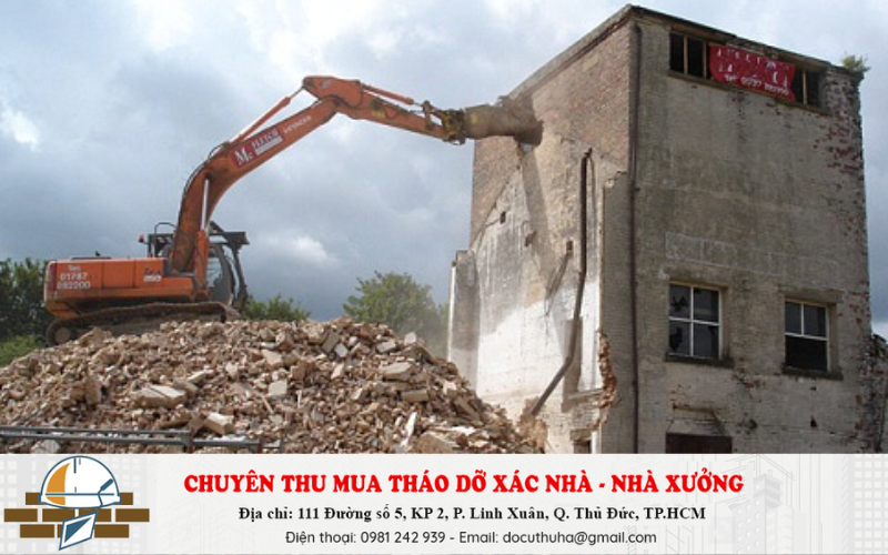 Báo giá dịch vụ đập phá tháo dỡ nhà cũ tại TPHCM