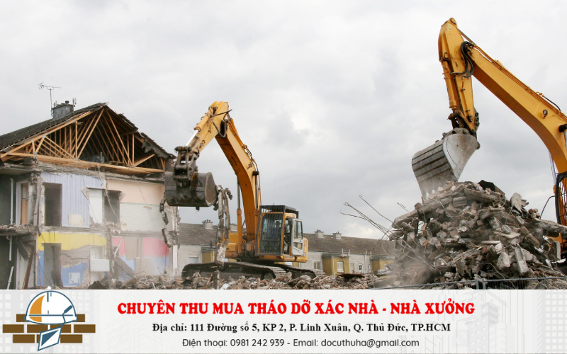 Báo giá dịch vụ đập phá tháo dỡ nhà cũ tại TPHCM